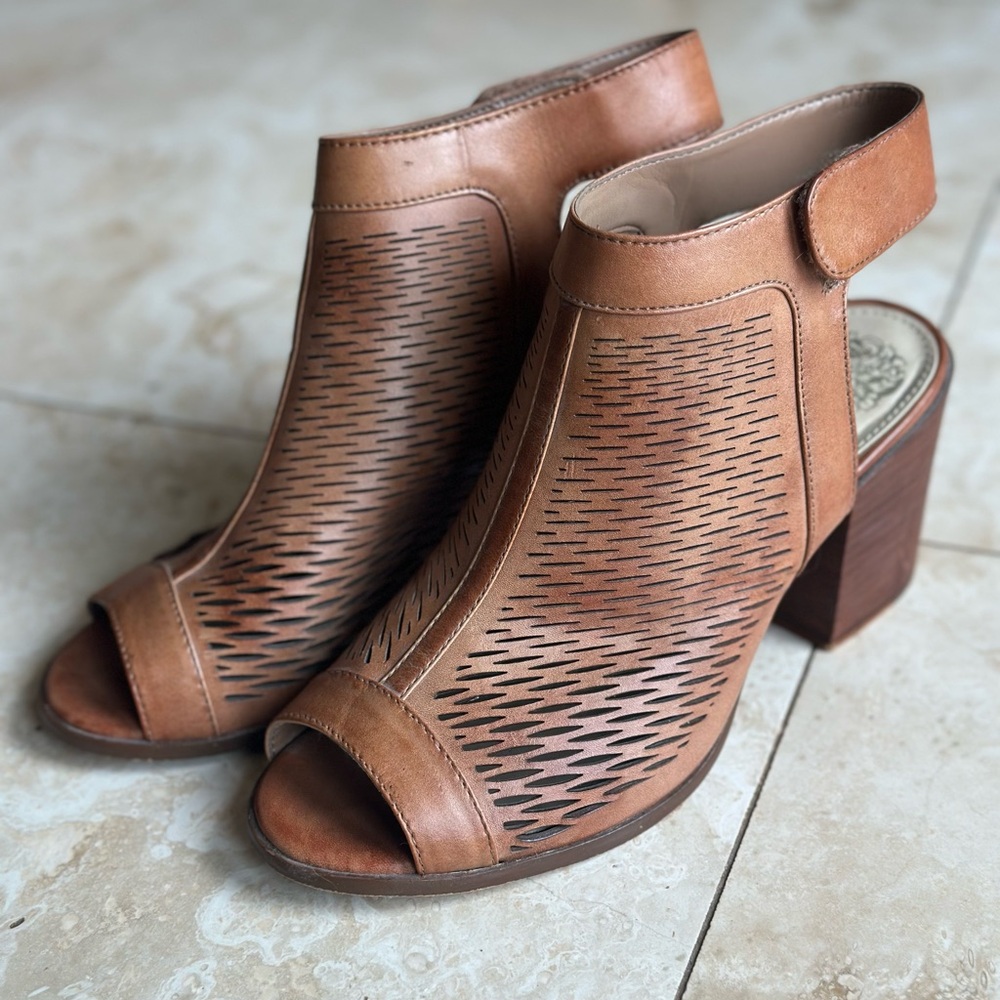 Vince Camuto Lavette Peep Toe Heeled Sandal